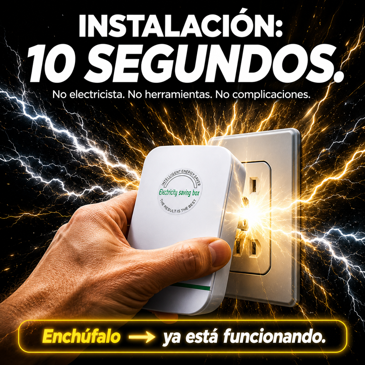 Enchúfalo en cualquier tomacorriente
