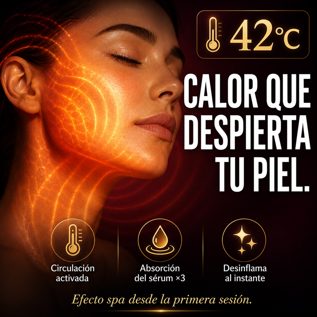 Calor térmico desinfla y activa la circulación