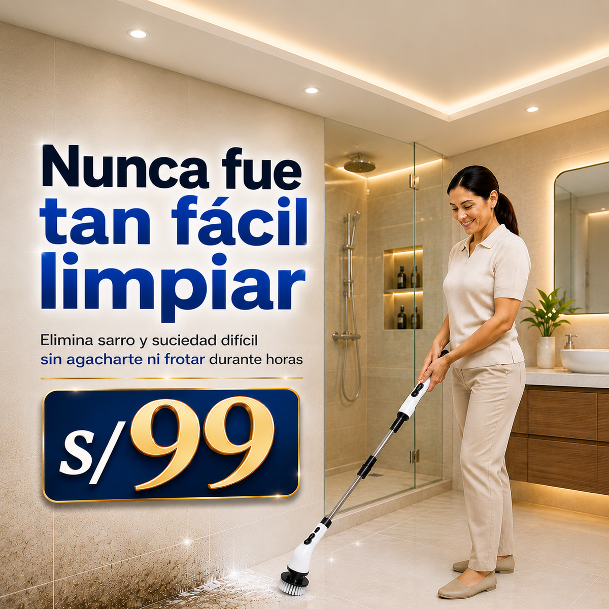 CleanNova™ | Limpieza Profunda Sin Dolor de Espalda