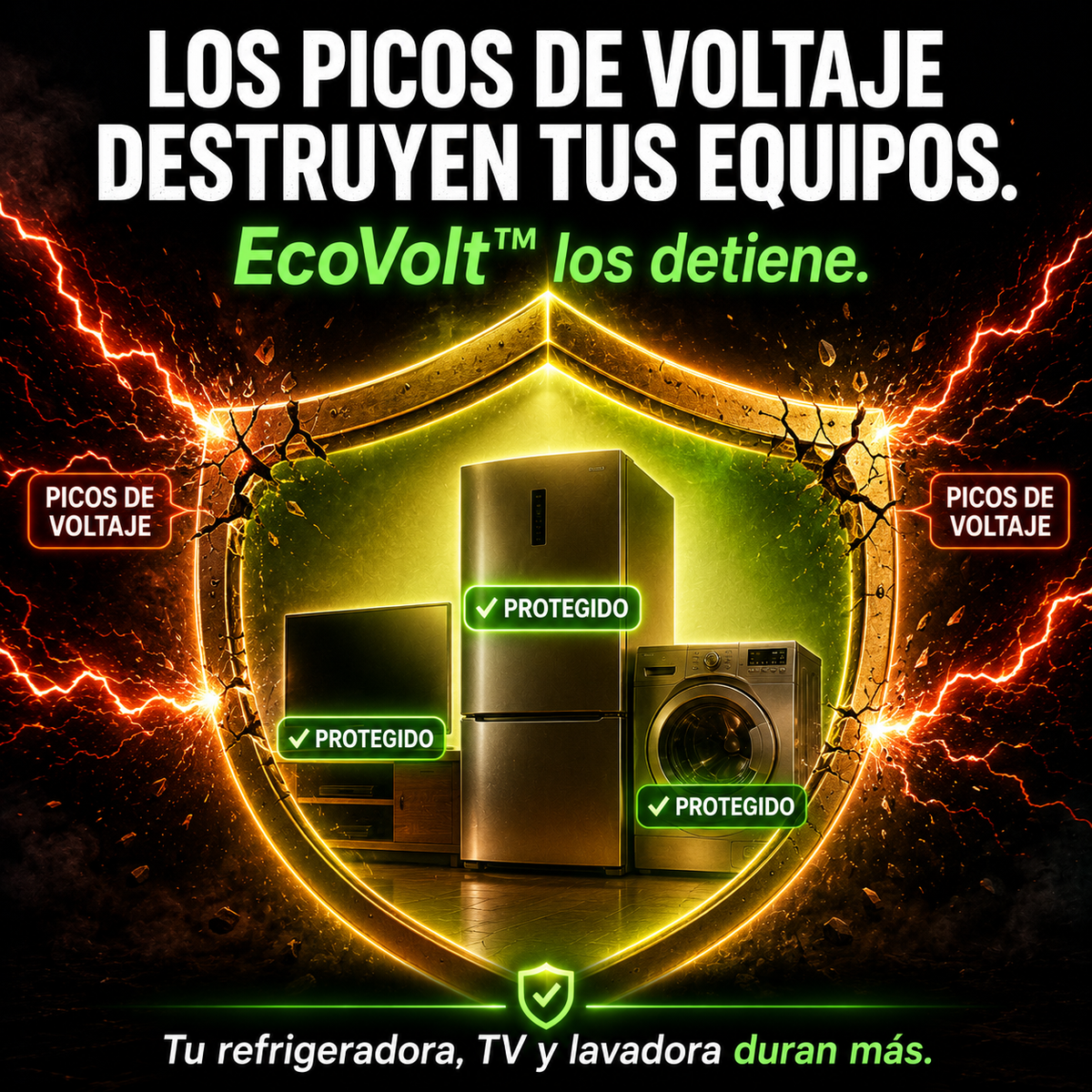 Protege tu refrigeradora y tus equipos