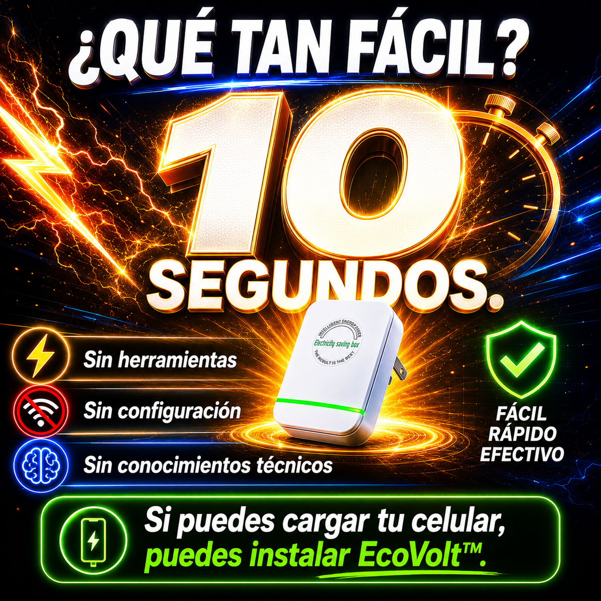Instalación en 10 segundos