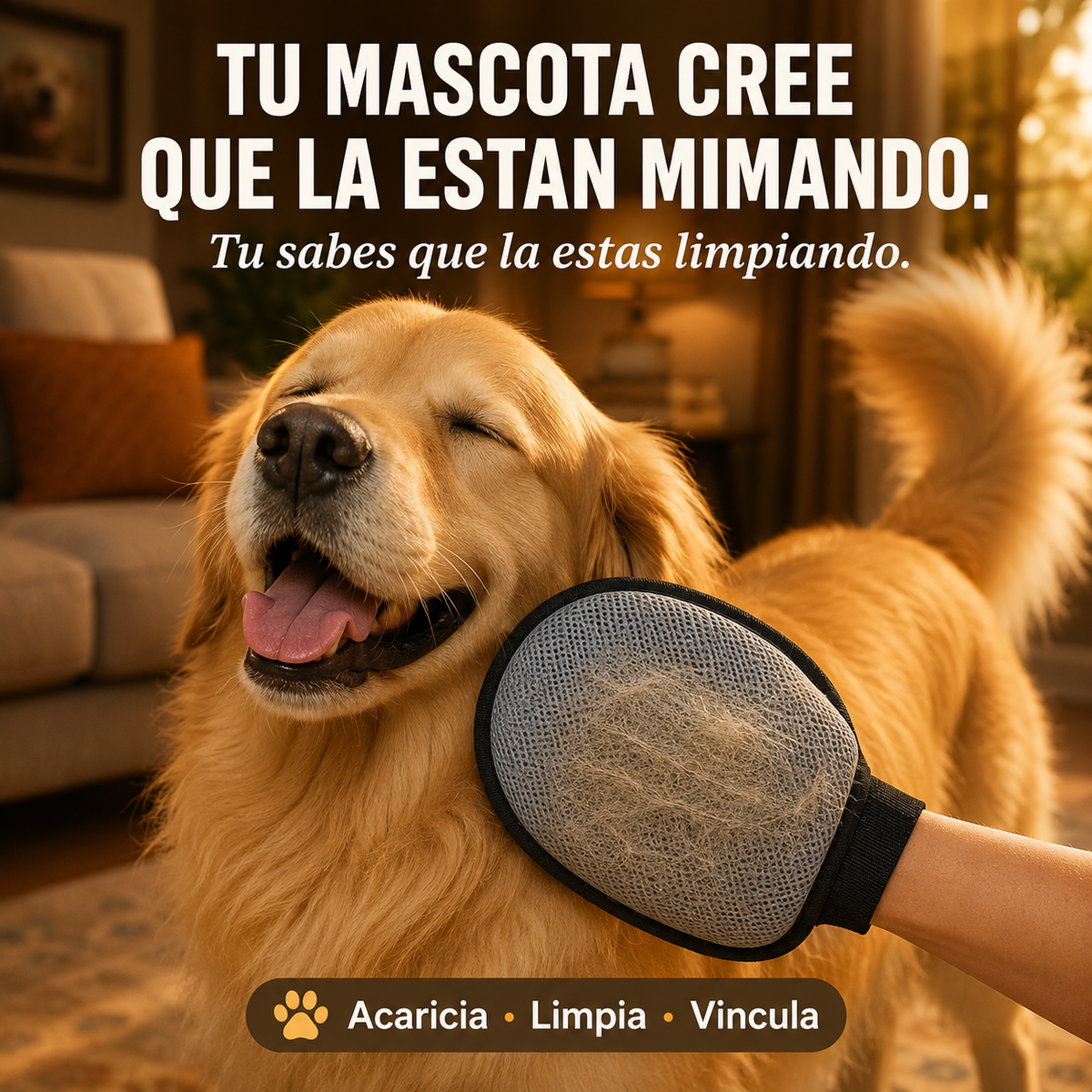 Tu mascota cree que la están mimando