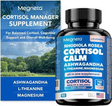 Megneta™ Cortisol Calm 60 cápsulas | Suplemento para el Estrés, Sueño Profundo y Equilibrio Hormonal